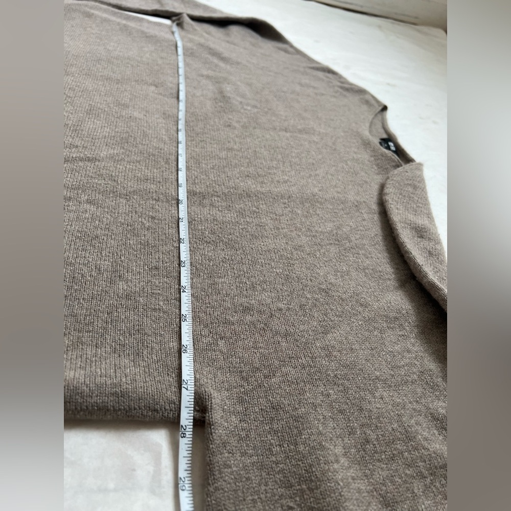 Uniqlo Lambswool Blend Boat Neck Sweater Women Pullover Beige Size XL Read Desc! - Picture 6 of 8
